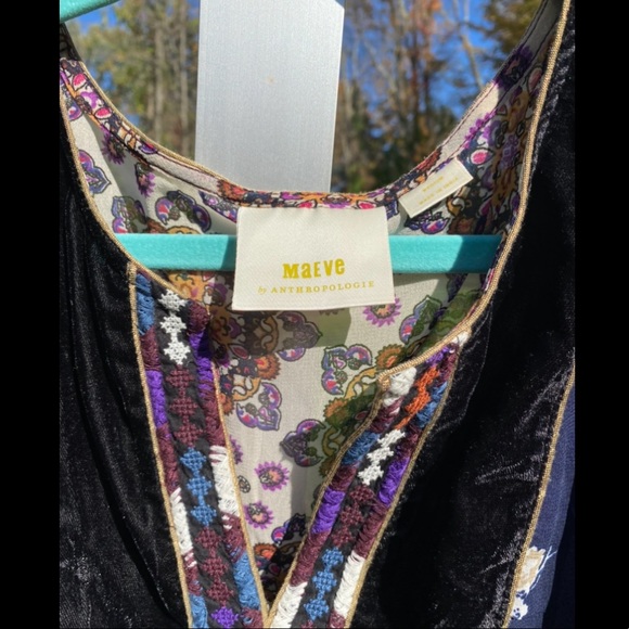 Mauve Boho Peasant Dress - Picture 3 of 4